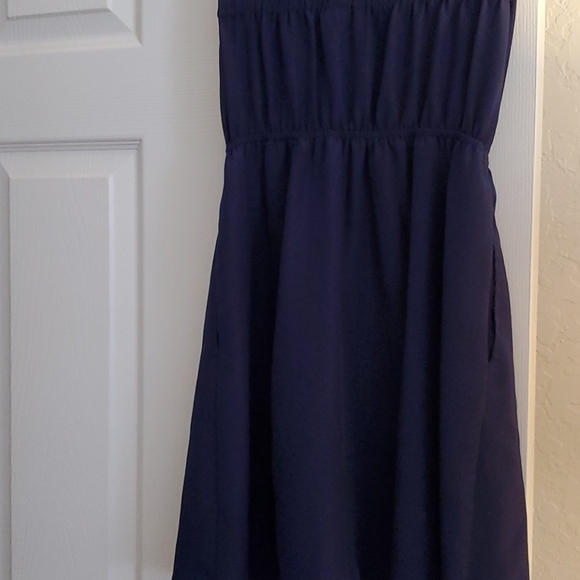 Mimi Chica Navy Strapless Dress - Picture 6 of 9